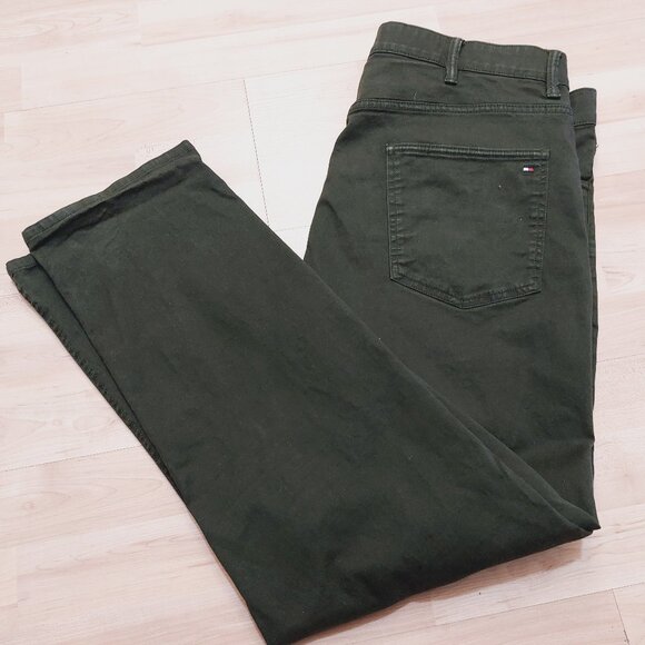 TOMMY HILFIGER ThFlex Trousers Men's W36/L30 Fit Faded Chino Zip Fly - Picture 8 of 10